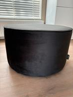 Woood Sara poef antraciet fluweel, Ophalen, Overige materialen, Rond, Zo goed als nieuw