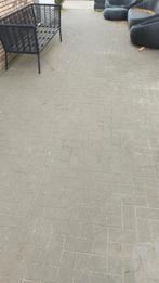 42m2 gebruikte grijze klinkers, Tuin en Terras, Tegels en Klinkers, Ophalen, Gebruikt, Klinkers, 10 m² of meer