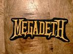 Megadeth vintage metal hardrock logo patch band muziek geel, Verzamelen, Nieuw, Ophalen of Verzenden