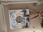 Hele mooie grote spiegel klok, Huis en Inrichting, Woonaccessoires | Klokken, Ophalen of Verzenden, Zo goed als nieuw, Wandklok