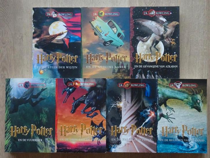 Harry Potter - 7 boeken - J.K. Rowling, Boeken, Kinderboeken | Jeugd | 10 tot 12 jaar, Gelezen, Fictie, Ophalen