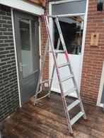 Aluminium Trap 6 treden, Doe-het-zelf en Verbouw, Ladders en Trappen, Ophalen, Gebruikt, Trap, Opvouwbaar of Inschuifbaar