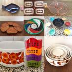 Div. vintage schaaltjes fruitschaal kommen bakjes dienblad, Ophalen of Verzenden, Zo goed als nieuw, Overige stijlen