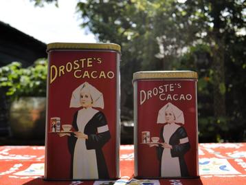 Twee retro Droste blikken beschikbaar voor biedingen