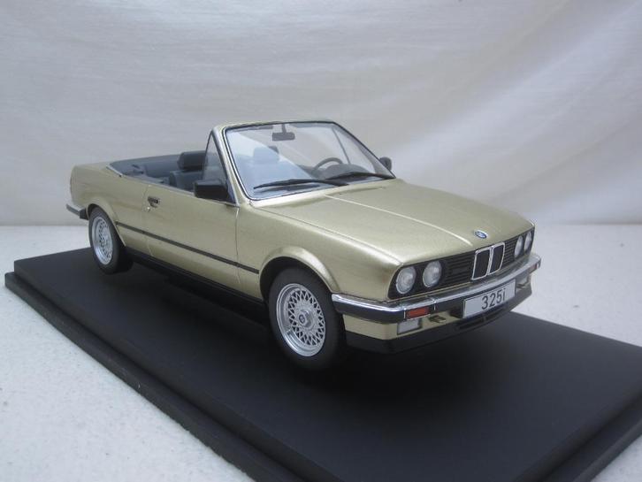 BMW e30 325i Cabriolet 1985 beige metallic 1:18 MCG, Hobby en Vrije tijd, Modelauto's | 1:18, Nieuw, Auto, Solido, Ophalen of Verzenden