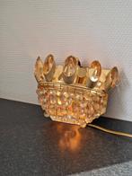 Vintage wandlamp Palwa goud messing hollywood regency krista, Huis en Inrichting, Ophalen of Verzenden, Zo goed als nieuw