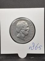1 gulden 1865 koning Willem III, Postzegels en Munten, Munten | Nederland, 1 gulden, Koning Willem III, Zilver, Ophalen of Verzenden