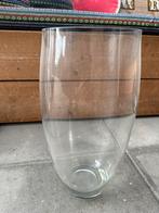Grote langwerpige vaas glas 38 cm, Ophalen, Overige kleuren, Minder dan 50 cm, Glas