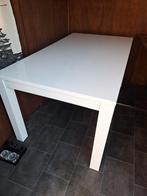 Eettafel wit hoogglans, Huis en Inrichting, Tafels | Eettafels, Ophalen, Gebruikt, 50 tot 100 cm, Vijf personen of meer