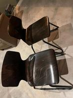 Eetkamerstoelen, Huis en Inrichting, Stoelen, Ophalen, Twee, Zwart, Zo goed als nieuw