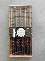 Housevitamin Gedraaide (Swirl) kaarsen zwart set-4 Nieuw!, Overige materialen, Zwart, Nieuw, Ophalen of Verzenden