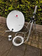 Triax 60cm schotel zgan compleet met 3 poot met kop en kabel, Audio, Tv en Foto, Schotelantennes, Ophalen, Zo goed als nieuw, Overige merken