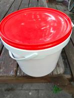 Emmer met deksel 5 liter wit DEN HAAG/SCHEVENINGEN, Ophalen, Zo goed als nieuw, Kunststof, Met deksel