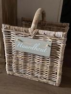 Haardhout mand, Huis en Inrichting, Ophalen, Zo goed als nieuw, Rond, Riet