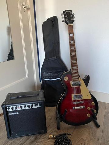 Fazley elektrische gitaar set + Yamaha versterker  beschikbaar voor biedingen