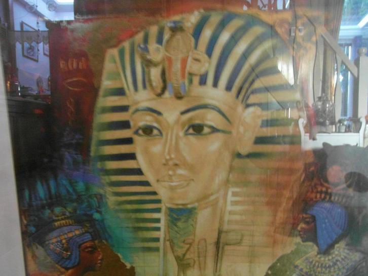 Print by Joadoor van Tuthancamon, in lijst. Grote canvas New, Antiek en Kunst, Kunst | Tekeningen en Foto's, Ophalen of Verzenden