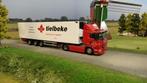 Tielbeke Scania. Tekno, Hobby en Vrije tijd, Modelauto's | 1:50, T, T, Zo goed als nieuw, Tekno