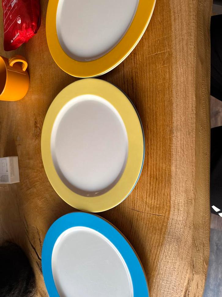 Mepal Rosti Borden Set, Huis en Inrichting, Keuken | Servies, Zo goed als nieuw, Bord(en), Effen, Overige materialen, Ophalen of Verzenden