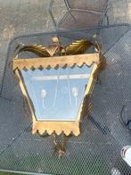 Gouden wandlamp klassiek - 2 stuks, Huis en Inrichting, Ophalen, Zo goed als nieuw, Glas