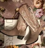 DWRS prachtige laarzen  leer suède taupe brons 38, Verzenden, Nieuw, Overige kleuren, Hoge laarzen