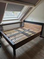 Bedframe 160x200 inclusief lattenbodem, Huis en Inrichting, Slaapkamer | Bedden, Ophalen, Tweepersoons, Zo goed als nieuw, 200 cm