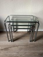 Space Age Bijzettafels - Chroom - Bauhaus - Retro Mimiset, Minder dan 45 cm, Minder dan 55 cm, Gebruikt, Bauhaus