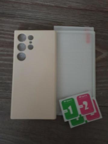 Hoesje en 2x gehard glas protector NIEUW s24 ultra beschikbaar voor biedingen
