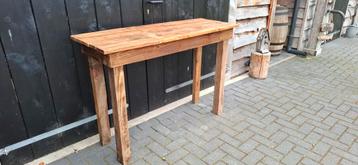 Tuin sidetable oud hout 130cm beschikbaar voor biedingen