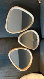 drie houten spiegels, Huis en Inrichting, Woonaccessoires | Spiegels, Ophalen, Minder dan 50 cm, Nieuw, Minder dan 100 cm