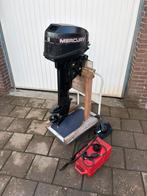 Mercury 8 pk 2 takt langstaart buitenboordmotor boot motor., Watersport en Boten, Ophalen, Gebruikt, Met afstandsbediening, 5 tot 10 pk