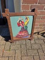 Antiek Schilderij - Flamenco Dansers, Antiek en Kunst, Ophalen of Verzenden