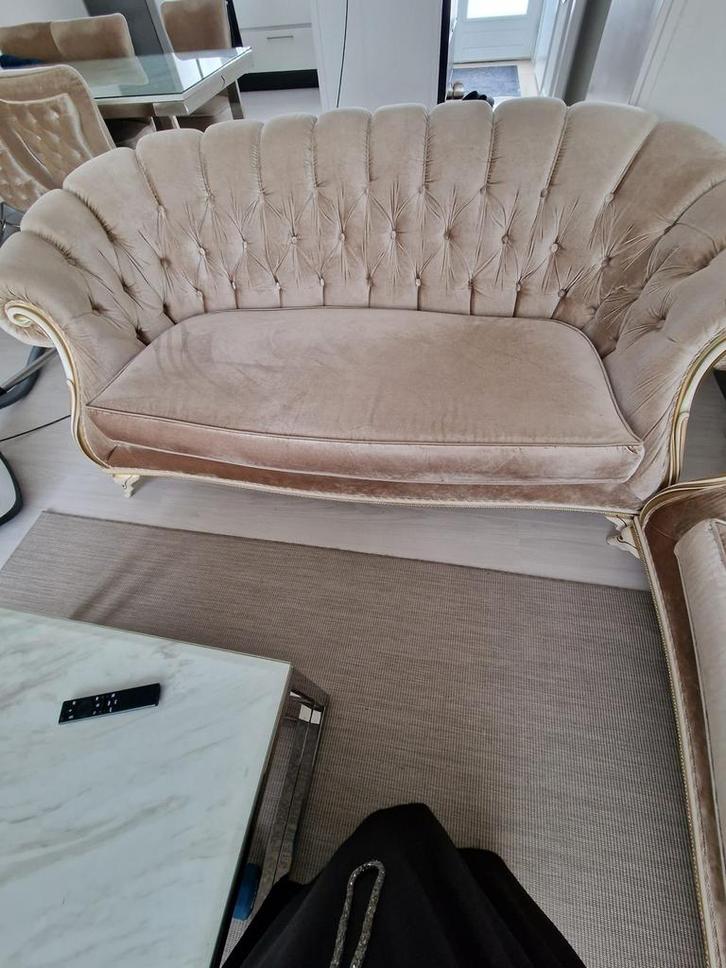 Elegante 2-zits en 3-zits bank, Huis en Inrichting, Banken | Bankstellen, Gebruikt, Rechte bank, Tweepersoons, 200 tot 250 cm