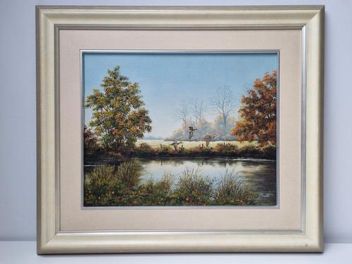 Olieverf op doek, J. Martès, Antiek en Kunst, Kunst | Schilderijen | Klassiek, Ophalen of Verzenden