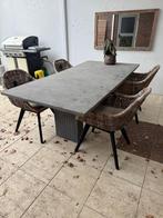 Tafel, Huis en Inrichting, Tafels | Eettafels, Ophalen, Overige materialen, Gebruikt, 200 cm of meer