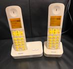 Philips D400 Duo Dect Telefoon - 2 Handsets, Ophalen of Verzenden, Gebruikt, 2 handsets