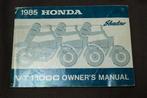 Honda VT1100 C Shadow 1985 motorcycle owner's manual, Motoren, Handleidingen en Instructieboekjes, Ophalen of Verzenden, Honda