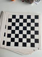 38 Kartonnen Schaakborden -, Een of twee spelers, Ophalen of Verzenden, Gebruikt