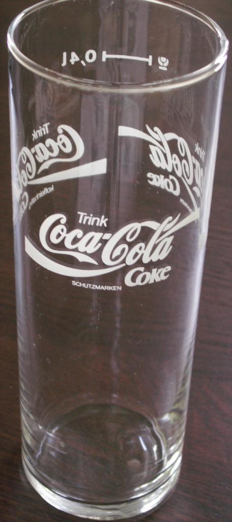 Recht Duits Coca Cola glas Trink Coca-Cola wave coke 0,4L, Verzamelen, Glas en Borrelglaasjes, Nieuw, Bierglas, Verzenden