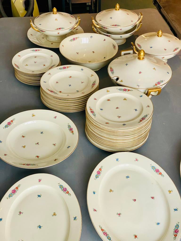 Königliche Tettau porseleinen servies, 46-delig, Antiek en Kunst, Antiek | Servies compleet, Ophalen