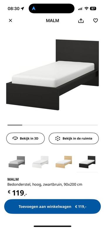Bed malm ikea zo goed als nieuw!!!
