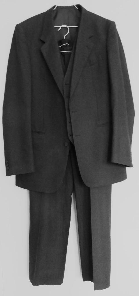 Herenkostuum President Bleiche New Wool. XL, Kleding | Heren, Kostuums en Colberts, Gedragen, Maat 56/58 (XL), Zwart, Ophalen of Verzenden
