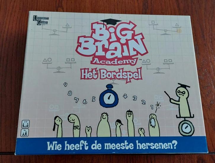 BIG BRAIN ACADEMY.SUPER BORDSPEL., Hobby en Vrije tijd, Gezelschapsspellen | Bordspellen, Zo goed als nieuw, Ophalen of Verzenden