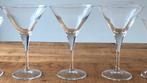 Drie cocktailglazen, Huis en Inrichting, Keuken | Servies, Ophalen of Verzenden, Zo goed als nieuw, Glas, Overige stijlen