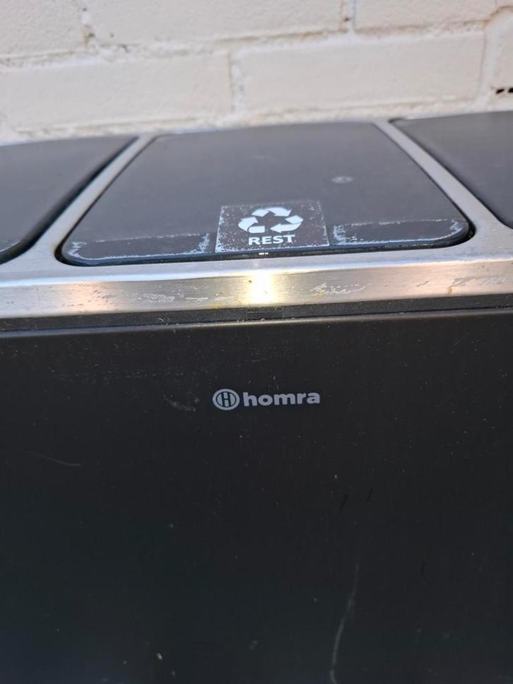 Homra Sparq Prullenbak - 3 Vakken - 54 Liter, Huis en Inrichting, Woonaccessoires | Prullenbakken, 40 liter of meer, Ophalen