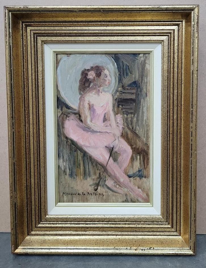 Marguerite ANTOINE, de ballerina, Antiek en Kunst, Kunst | Schilderijen | Klassiek, Ophalen of Verzenden