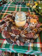 Kerst krans, met kaars, prachtige volle krans., Huis en Inrichting, Ophalen of Verzenden