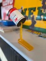 Vintage MobilMix TT Olie blik display, Reclamebord, Gebruikt, ., Ophalen of Verzenden