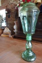 mooie groene glazen vintage lantaarn - Italien empoli, Ophalen of Verzenden, Zo goed als nieuw