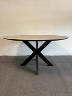Ronde eettafel Fenix Beige Arizona 150cm, Huis en Inrichting, Tafels | Eettafels, 150 tot 200 cm, Rond, Ophalen of Verzenden, Zo goed als nieuw
