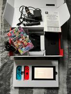 Nintendo Switch V2 (nieuwstaat) + Mario Kart 8 Deluxe, Ophalen of Verzenden, Zo goed als nieuw, Met 2 controllers, Switch 2019 Upgrade